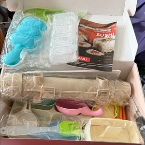 New in box sealed items Sushi Making Kit with Tools and Guide
